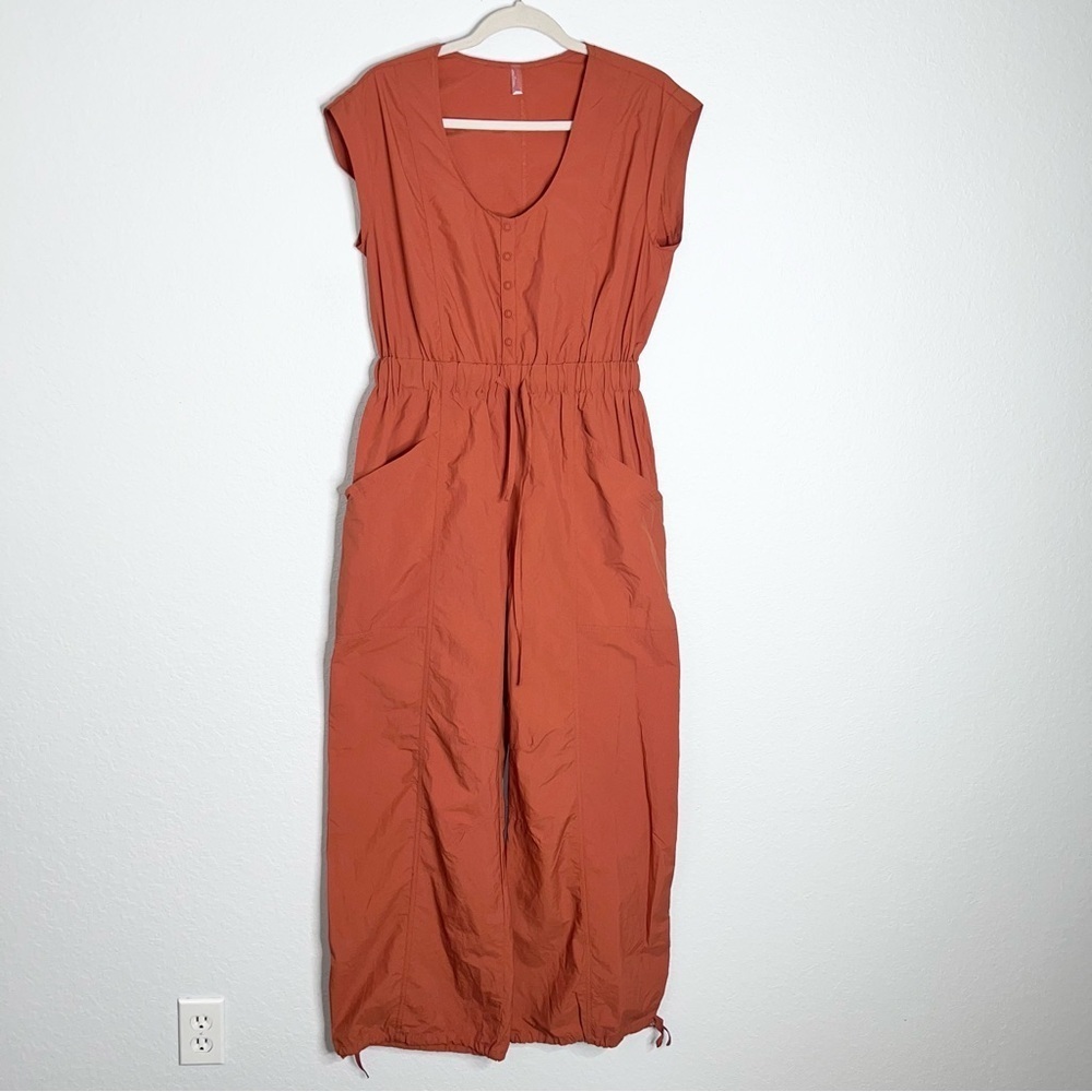 FP Movement by Free People Rust Orange Utility Jumpsuit - Picture 3 of 7